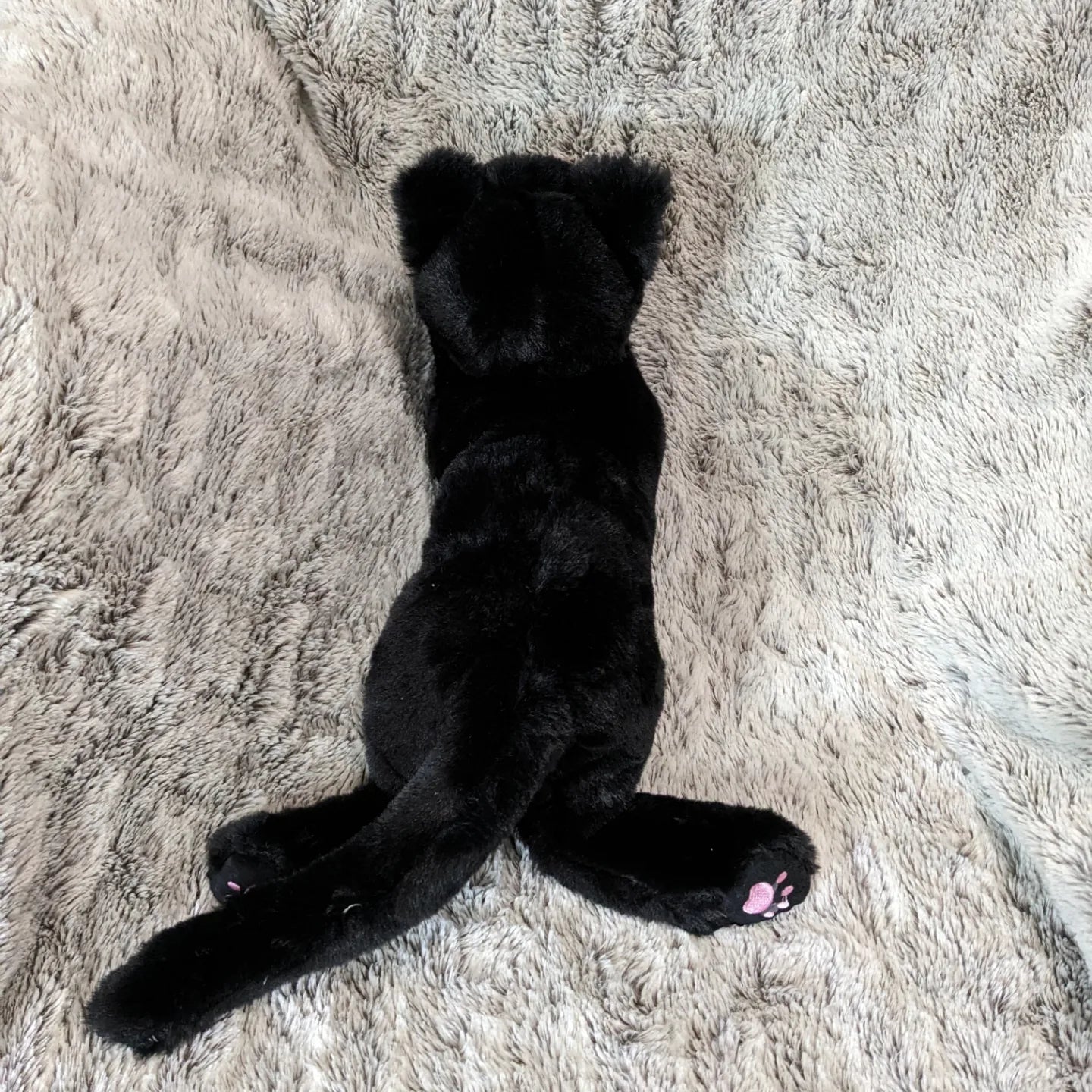 Weighted 0.5-1.5lbs Black Cat with Paw Pads Plush for Anxiety, ADHD, Stress, Autism, Comfort Therapy Stuffed Animal