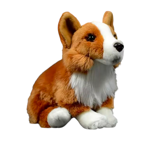 Weighted 0.5-2lbs 12" Welsh Corgi Dog Plush for Anxiety, ADHD, Stress, Autism, Comfort Therapy Stuffed Animal