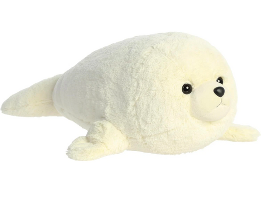 Weighted 1-15lbs 30" White Harp Seal Plush for Anxiety, ADHD, Stress, Autism, Comfort Therapy Stuffed Animal