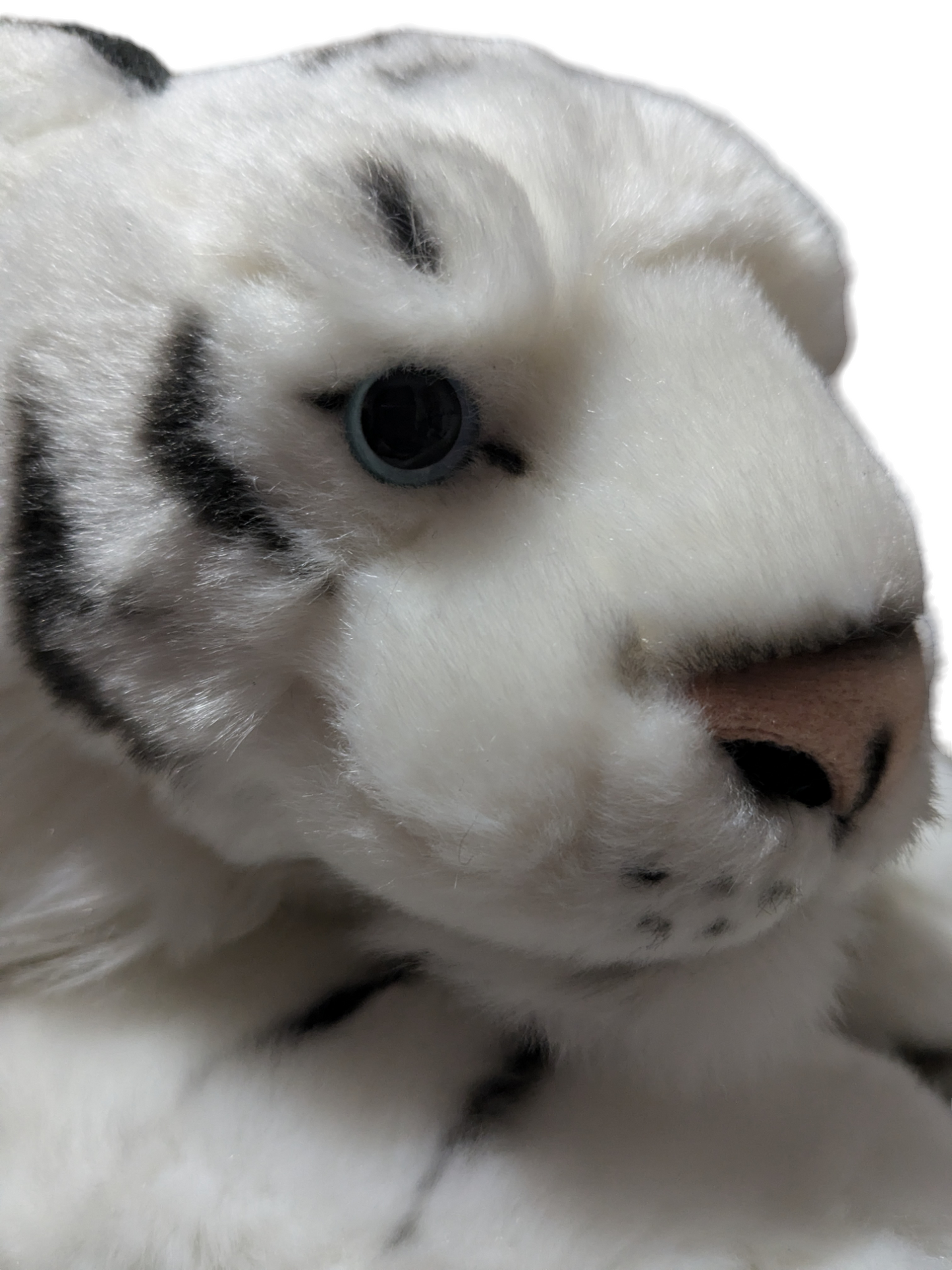 Weighted 1-3lbs White Tiger Plush with Paw Pads for Anxiety, ADHD, Stress, Autism, Comfort Therapy Stuffed Animal